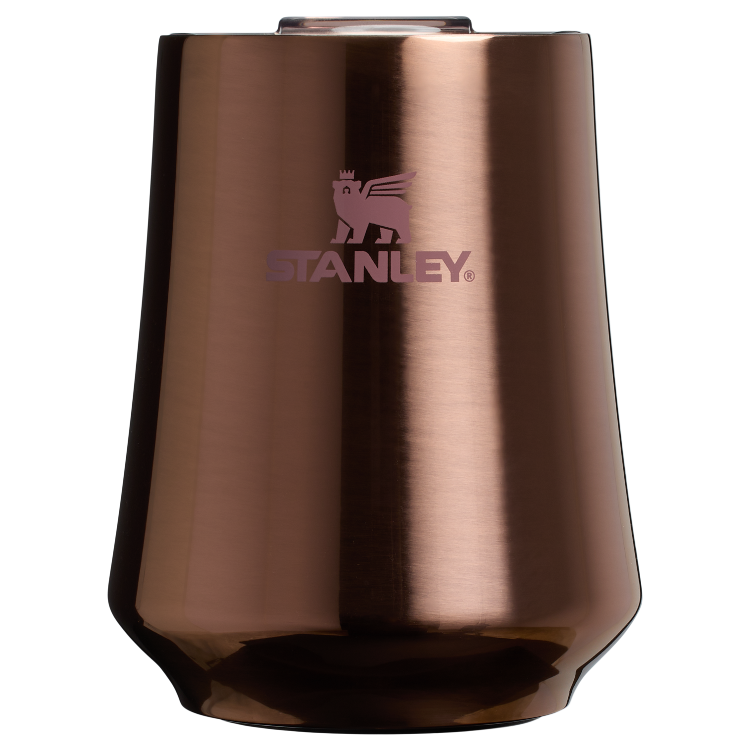 Stanley Swirl Wine Tumbler In Polished Rose Gold