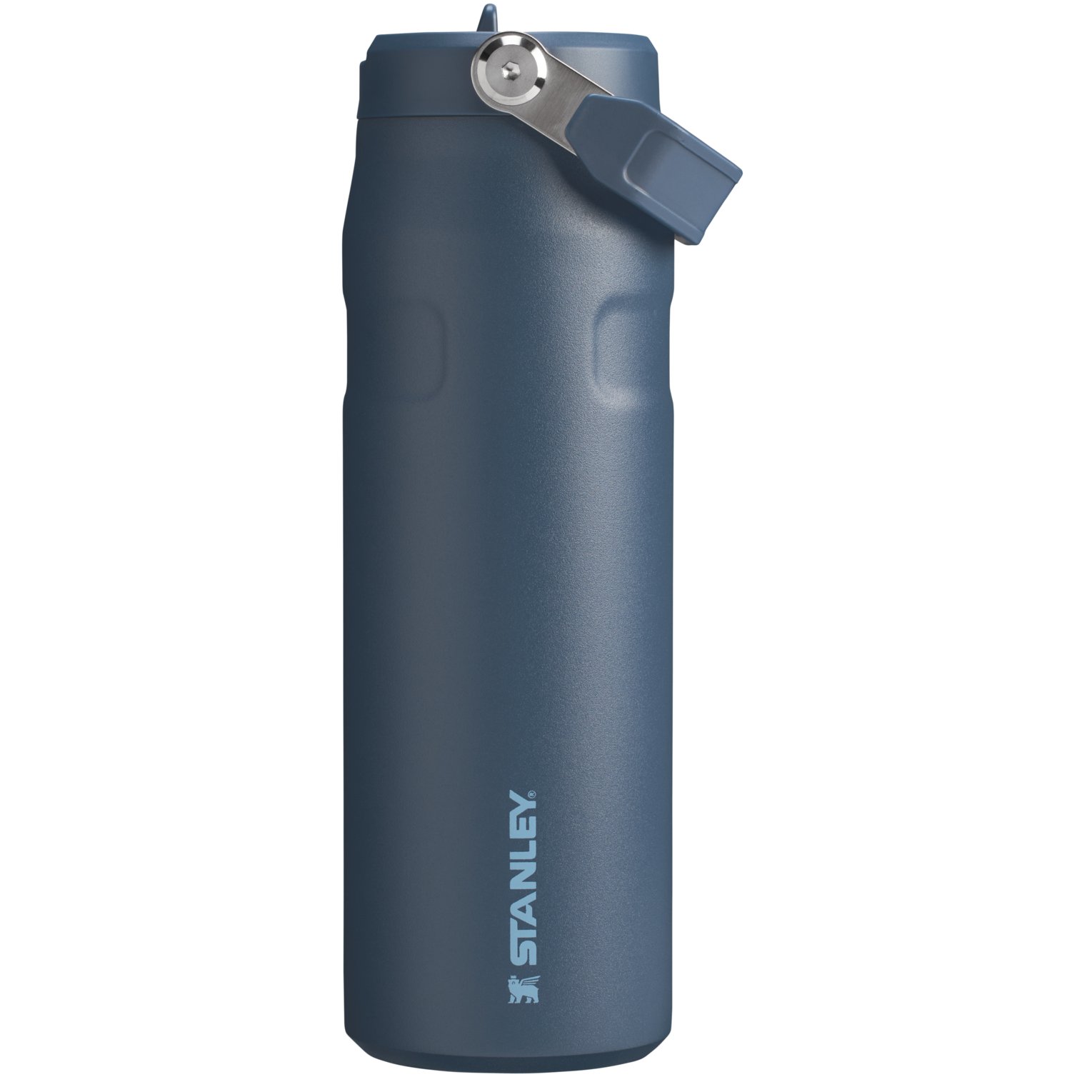Stanley 24 OZ IceFlow Aerolight Water Nottle With Flip Straw And Top Handle In Navy Blue