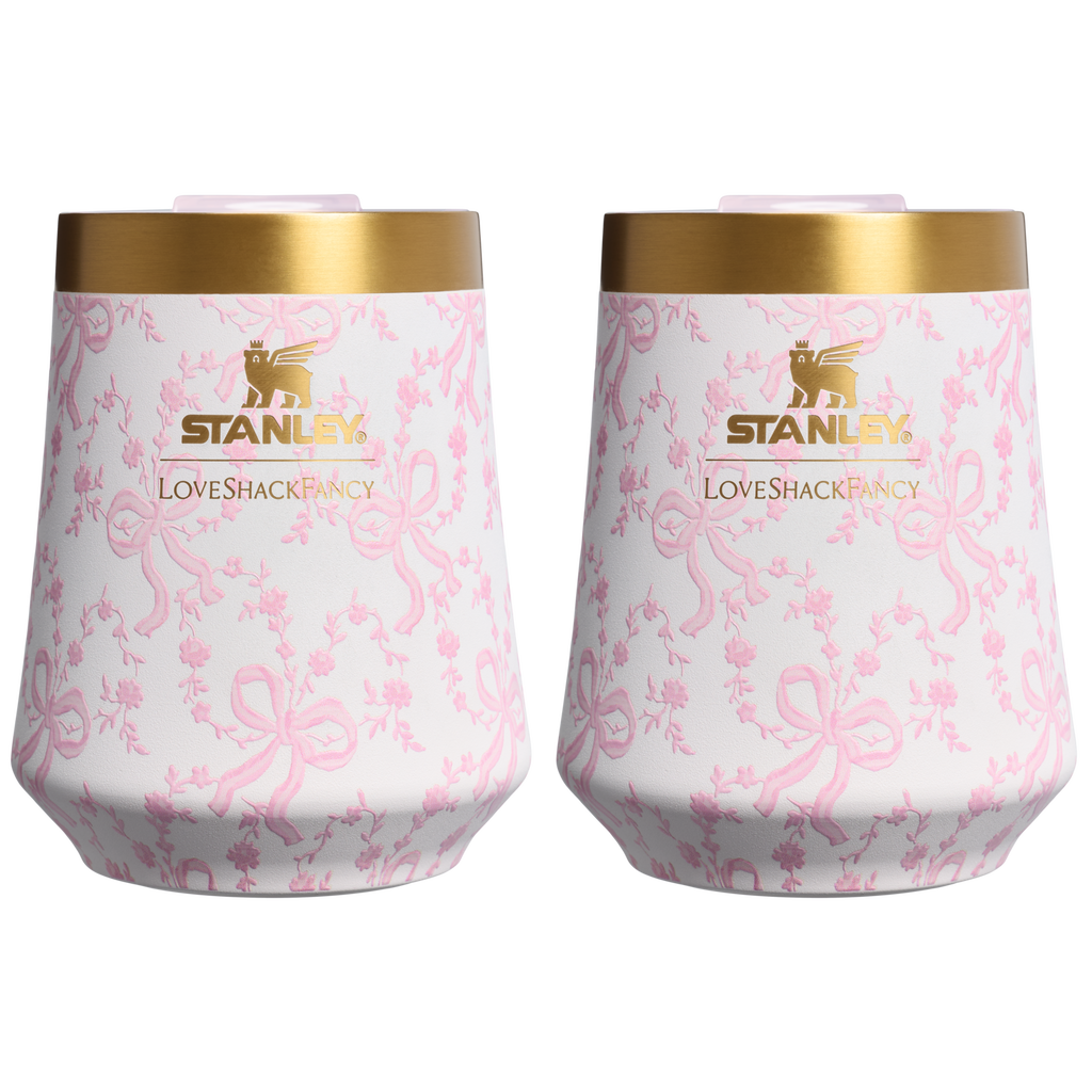 Stanley 1913 x LoveShackFancy Holiday The Reserve Wine Tumbler Set | 11 OZ (2-pack)