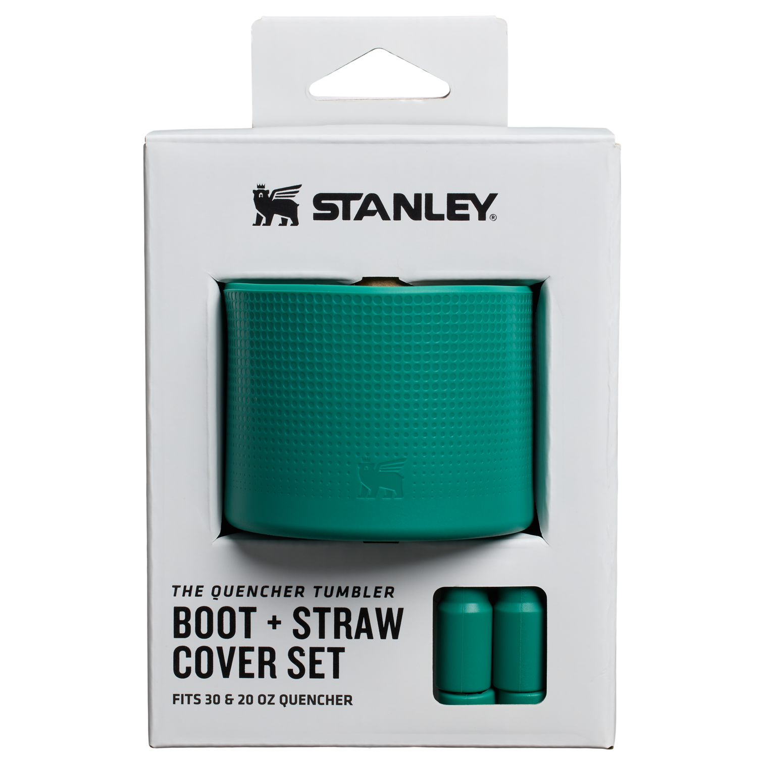 Stanley 30 OZ Quencher Tumbler Boot & Straw Cover In Alpine Green